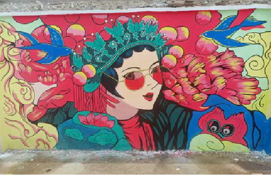 横州墙体彩绘-网红墙