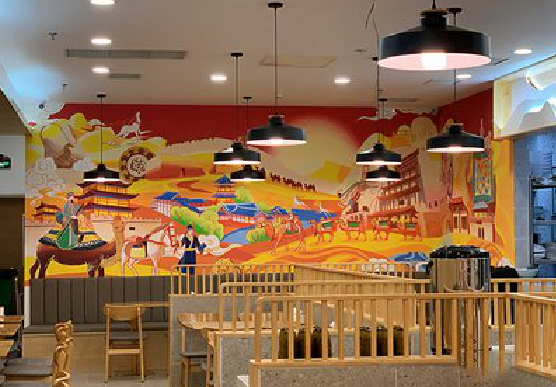 横州商业空间彩绘介绍。