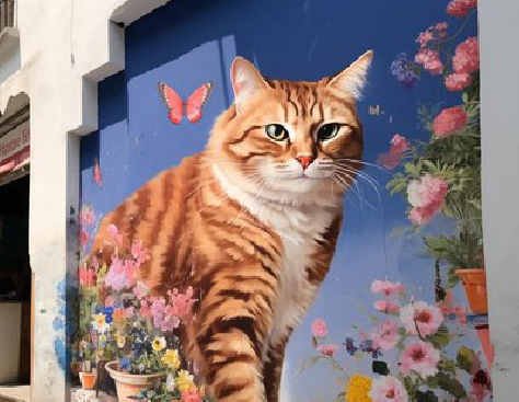 横州自己绘制有个性的手绘墙