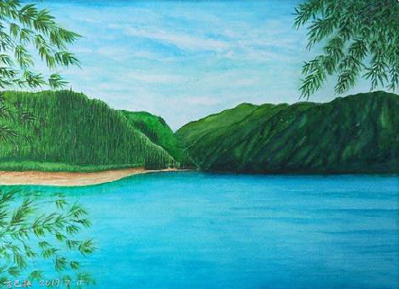 横州在墙绘中，如何绘画绿水青山？